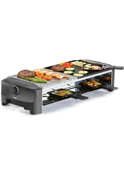 Princess, Raclette 8 Stone ve Grill Parti, 1300 Watt