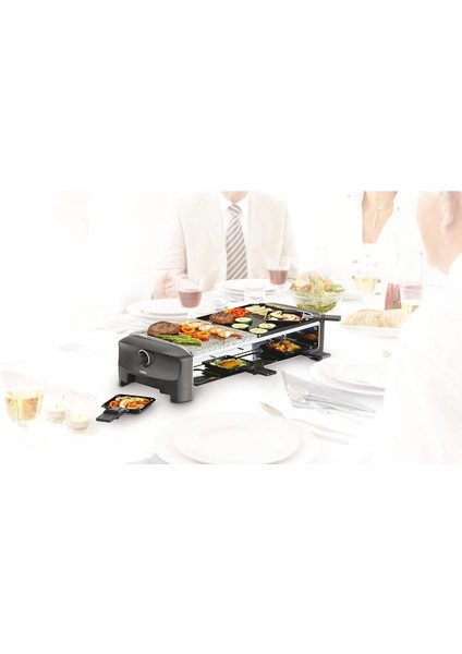 Princess, Raclette 8 Stone ve Grill Parti, 1300 Watt