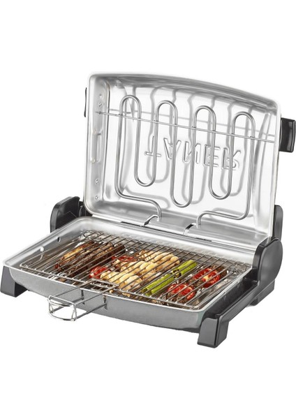 Taner Kebapçı Elektrikli Izgara Mangal Barbekü Çift Telli Büyük Boy Gri TNRIZ1705 fiyatları