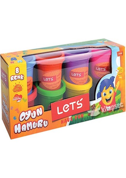Lets Oyun Hamuru 8 Renk 448GR L8358LETS Oyun Hamuru 8 Renk 448GR L8358