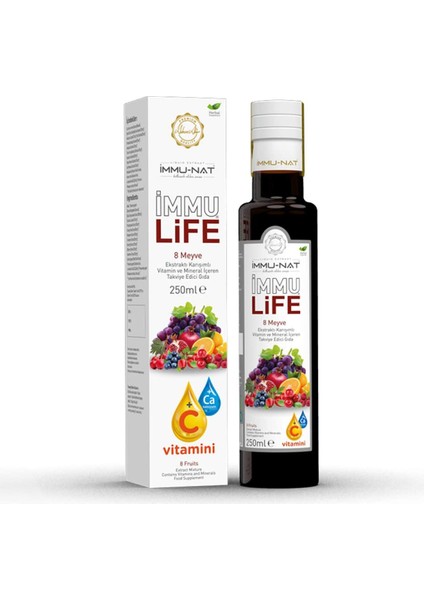 Immu Life 8 Meyve Karışımlı Ekstrakt 250 ml