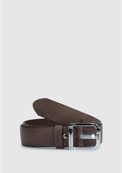 Kahve 010 Kahve Erkek Deri Kemer