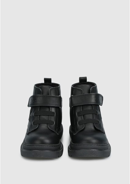 Siyah Deri Erkek Çocuk Bot modelleri