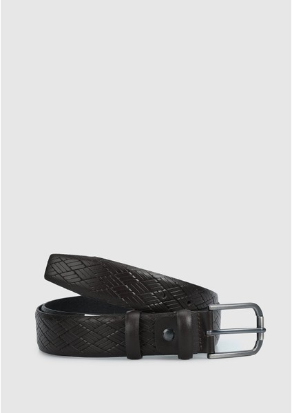 Kahve 009 Kahve Erkek Deri Kemer