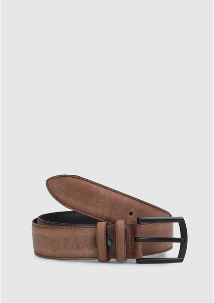 Kahve 003 Kahve Erkek Deri Kemer