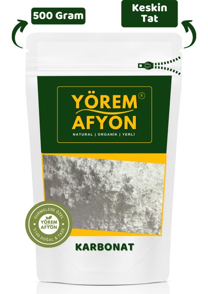 Yörem Afyon Tüketilebilir Saf Katkısız Karbonat | 500gr.