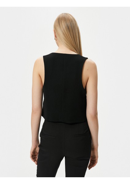 Yelek V Yaka Tek Düğmeli fırsatları