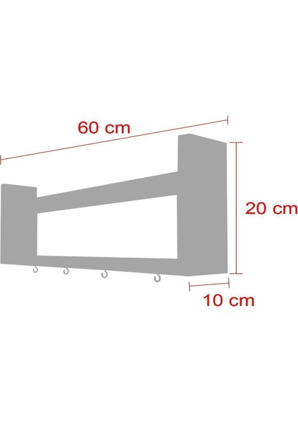 Ahşap Mutfak Rafı Bardak Askılık Raf fiyatları