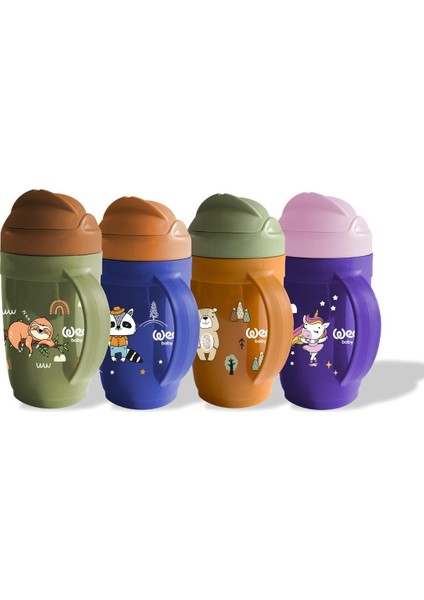 Wee Baby Friends Pipetli Bardak Yeşil 265 ml