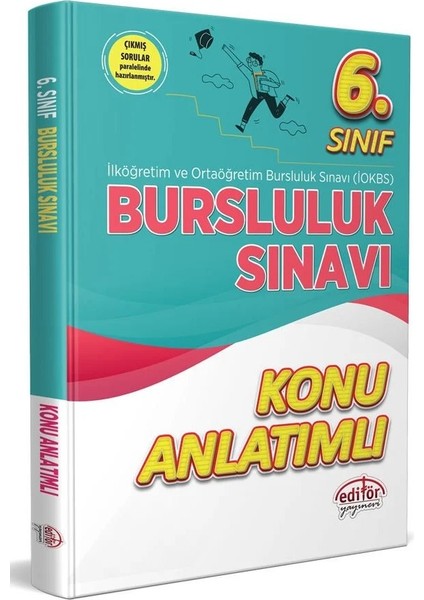 Editör Yayınları 6. Sınıf Bursluluk Sınavı Konu Anlatımlı - Tamamı Çözümlü Çıkmış Sorular- 2 Kitap