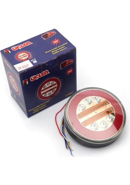 Universal Neon Hamburger Stop Lambası 12V 4 Fonksiyonlu 12V Uyumlu