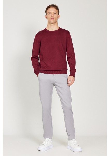 ALTINYILDIZ CLASSICS Erkek Bordo Standart Fit Normal Kesim Bisiklet Yaka Triko Kazak fiyatları