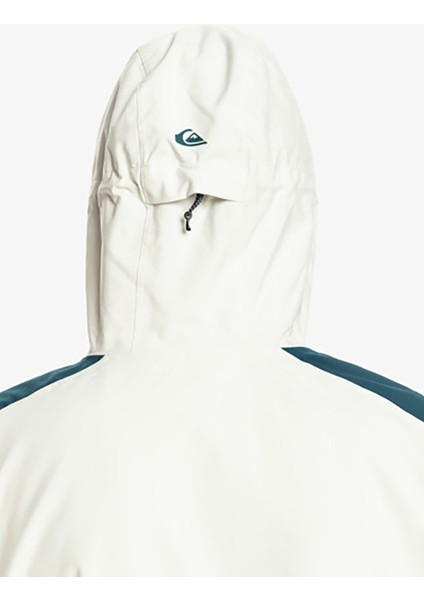 Beyaz Erkek Kapüşon Yaka Regular Fit Waterproof Kayak Montu EQYTJ03416 Radicalo Jk fırsatları