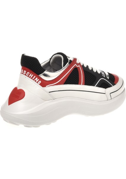 Siyah - Kırmızı Kadın Sneaker JA15016G1HIQ600A fiyatları