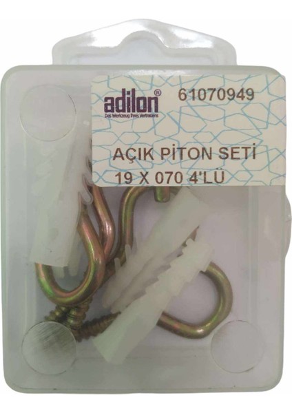 Açık Piton Seti 19 x 070 4'lü