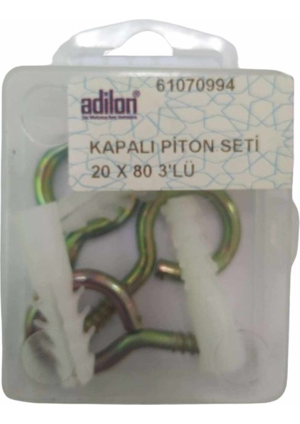 Kapalı Piton Seti 20 x 80 3'lü