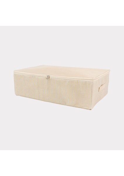 6 Adet Mega Boy Çizgi Desen Baskılı Krem Baza Altı Yastık Yorgan Kıyafet Düzenleyici Hurç 75x40x20 cm fırsatları