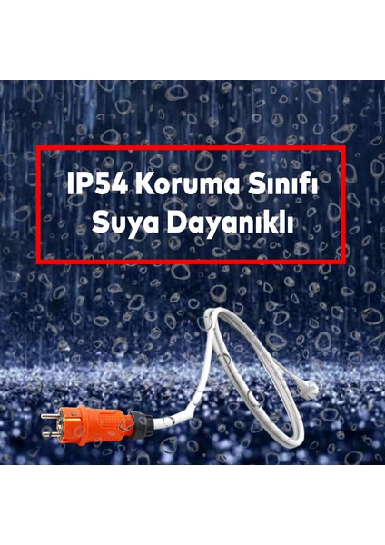 Sağlam Monofaze Kauçuklu Kablo Bahçe Dış Mekan Korunaklı IP54 Su Geçirmez Turuncu Erkek Fiş Tek 16A