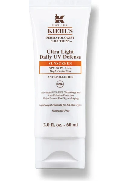 Ultra Light Daily Uv Defense SPF50+ Güneş Kremi 60 ml