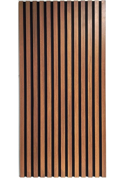 Ats Yapı 24 cm x 240 cm - 1 Adet - Dekoratif Teak Rengi Ahşap Duvar Paneli