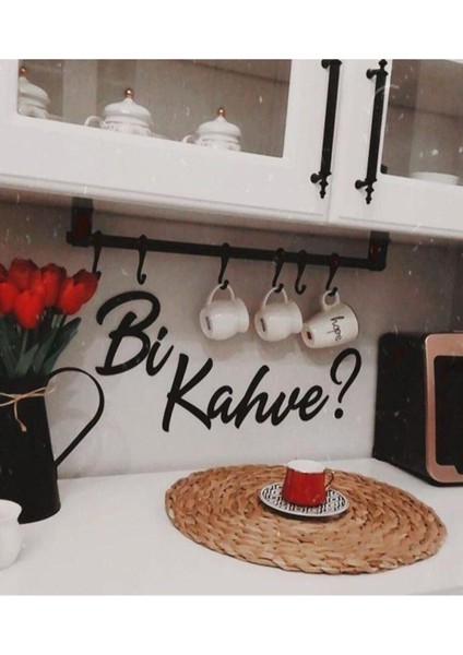 Bi Kahve ? Ahşap Duvar Yazısı Aker Tablo