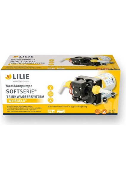 Lilie 12V 2.1 Bar 11.3l Diyaframlı Hidrofor Karavan Su Pompası