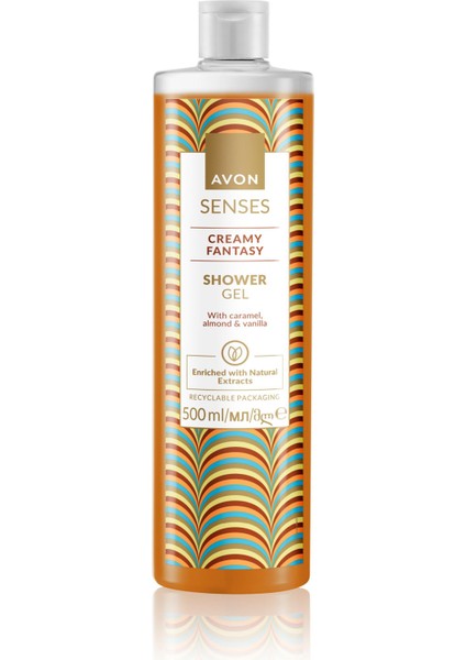 Senses Creamy Fantasy Karamel, Badem ve Vanilya Duş Jeli 500 Ml.
