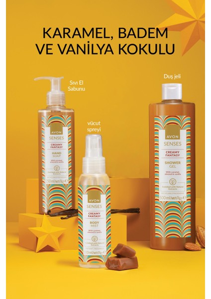 Senses Creamy Fantasy Karamel, Badem ve Vanilya Duş Jeli 500 Ml. modelleri
