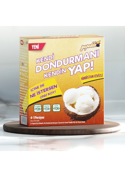 Ev Yapımı İçin Hindistan Cevizi Aromalı Dondurma Tozu