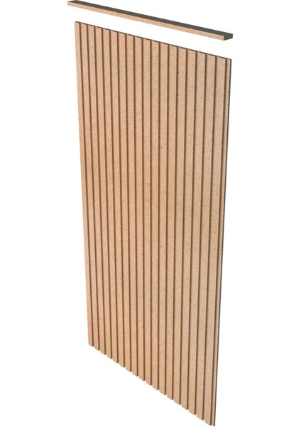 Dekoratif Duvar Paneli ( 54 x 105 cm ) Boyanabilir Ahşap 10 mm Ham Mdf Duvar Paneli