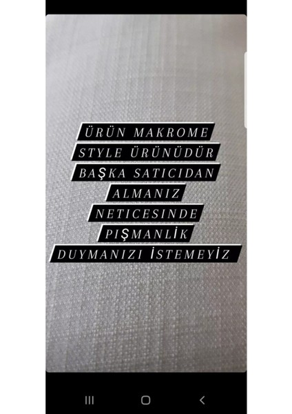 Makrome Duvar Süsü