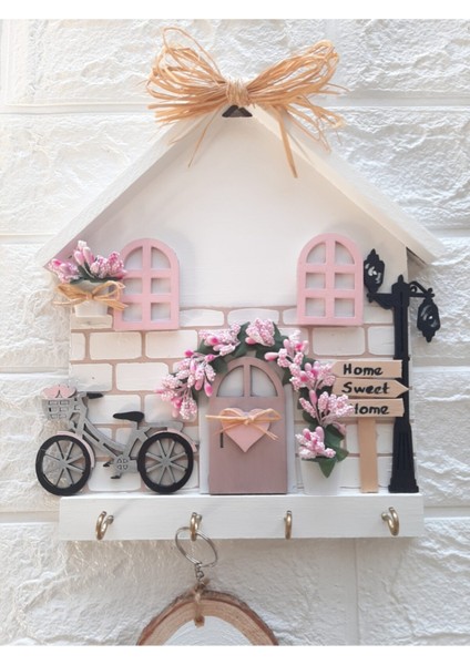 Psacraft Çeyizlik Soft Pudra Pencereli 23 x 25 Ahşap Mdf Anahtarlık Askısı fiyatları