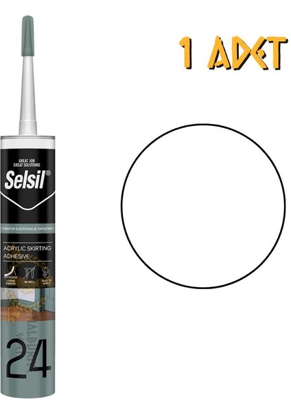 Strafor Süpürgelik Montaj Yapıştırıcı Sıvı Çivi 300 Ml. - 1 Adet