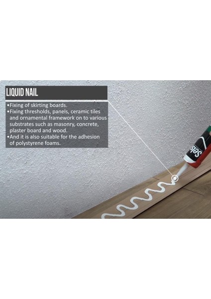 Strafor Süpürgelik Montaj Yapıştırıcı Sıvı Çivi 300 Ml. - 1 Adet fiyatları