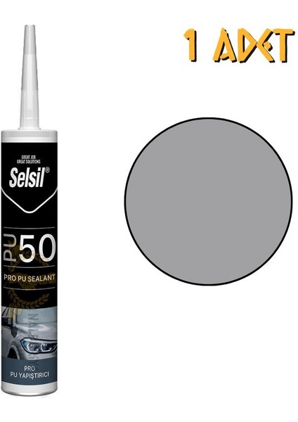 Poliüretan Mastik Yapıştırıcı PU50 Gri 280 Ml. - 1 Adet