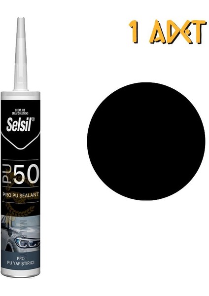 Poliüretan Mastik Yapıştırıcı PU50 Siyah 280 Ml. - 1 Adet