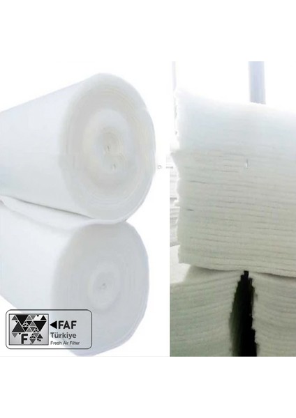 2X10 Metre 20M2 Faf Elyaf Filtre - 1. Kalite Kalın 18-20MM - Eu4 G4 Sınıfı Faf Marka Filtre -EN779 -ISO16890