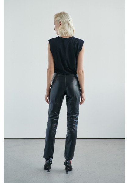 FRIDA Deri Pantolon Siyah modelleri