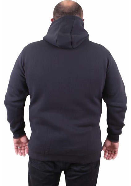 Büyük Beden Fermuarlı Sweat M 23217 Lacıvert modelleri