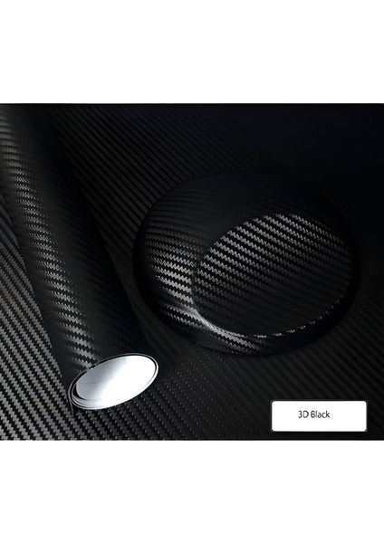 Siyah Karbon Folyo 3D Hava Kanallı Araç Kaplama Folyosu 152 cm x 2 m fiyatları