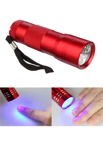 Kalıcı Oje Protez Tırnak Uv LED El Feneri Poly Jel Kurutma Için Taşınabilir Uv LED Fener