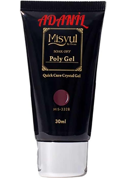 Misyul Profesyonel 30 ml Koyu Nude Poly Gel 3328 Akrilik Jel