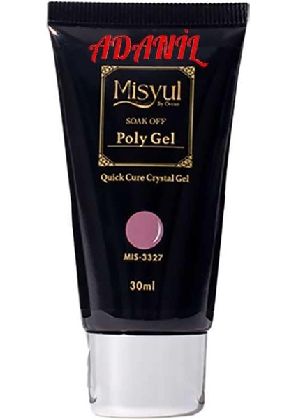 Misyul Profesyonel 30 ml Nude Pink Poly Gel 3327 Akrilik Jel