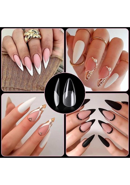 Yeni Nesil Short Stiletto Jel Tips Kolay Kullanım Hızlı Işlem 550 Adet modelleri