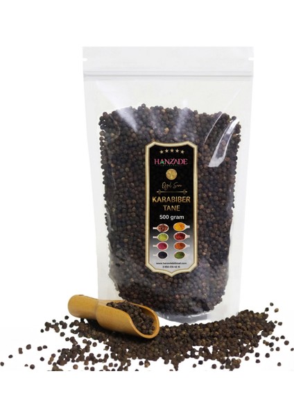 Karabiber Tane 500 gr - Yüksek Kalibre, Iri Taneli