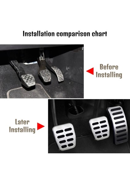 Skoda Fabia Manuel Metal Pedal Seti 1999-2007