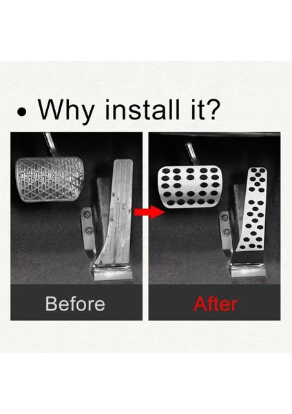 Mercedes C W205 2014-2021 Otomatik Metal Pedal Seti indirimleri