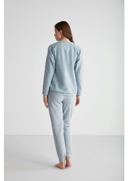 16960 Kadın Yuvarlak Yaka Pijama Takımı fırsatları