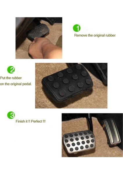 Mazda 3 Metal Otomatik Pedal Seti 2011-2015 modelleri