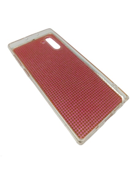 Samsung Note 10 Taşlı Şeffaf Telefon Kılıfı Pembe modelleri